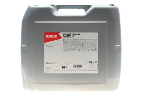 Олива 80W90 HIGHTEC TOPGEAR (20L) Mineral (ZF TE-ML 02A/MB 235.1/API GL-4) (світло-коричневий) ROWE 25001-0200-99