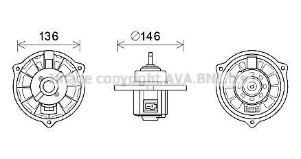 Вентилятор салону COOLING AVA HY8416