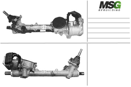 Рульова рейка з ЕПК Peugeot 5008 17-, Peugeot 3008 16-, Citroen C4 10-20 Rebuilding MSG CI401.NLF0.R