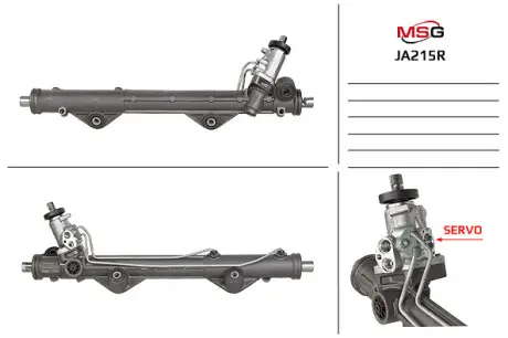 Рульова рейка з ГПК відновлена Jaguar XF 08-15, Jaguar F-Type 13-, Jaguar S-Type 99-07 Rebuilding MSG JA215R