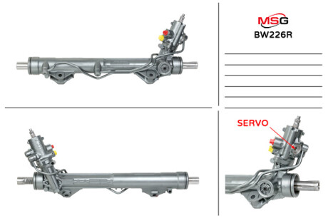 Рульова рейка з ГПК відновлена BMW 5 E60-61 03-10 Rebuilding MSG BW226R