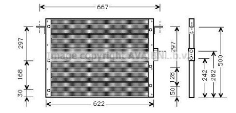 Радіатор кондиціонера COOLING AVA AU5075