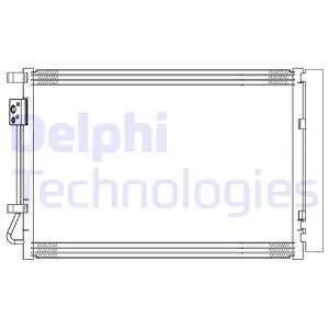 Радіатор кондиціонера DELPHI CF20314