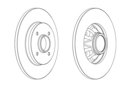 Диск гальмівний JURID 562937JC-1