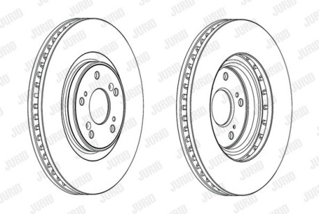 Диск гальмівний JURID 562703JC-1