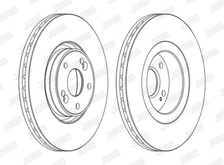 Диск гальмівний JURID 562593JC-1 (фото 1)