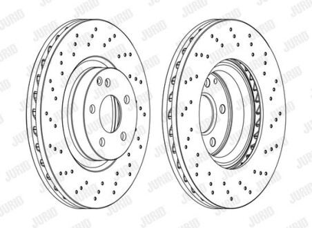 Диск гальмівний JURID 562567JC-1 (фото 1)