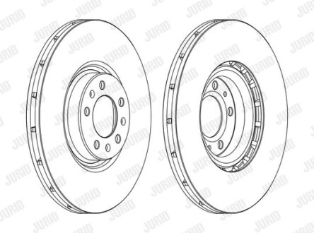 Диск гальмівний JURID 562398JC-1