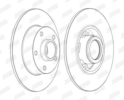 Диск гальмівний JURID 562371JC-1
