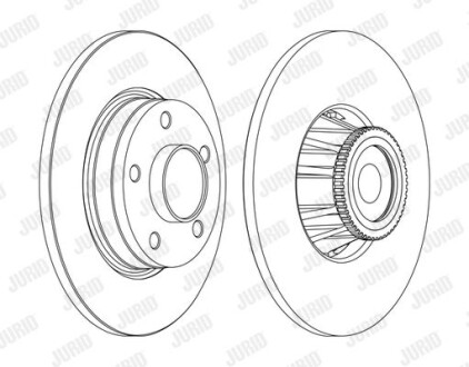 Диск гальмівний JURID 562365JC-1