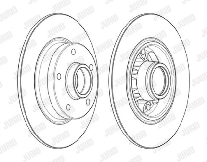 Диск гальмівний JURID 562732J-1 (фото 1)