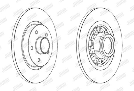 Диск гальмівний JURID 562609J-1