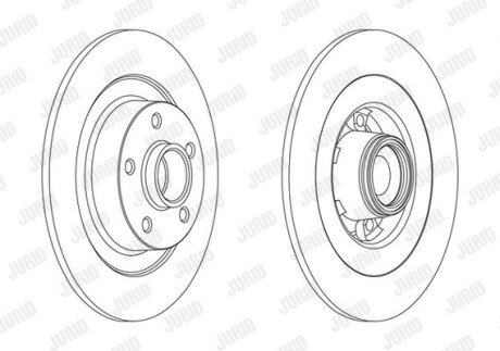 Диск гальмівний JURID 562608J-1