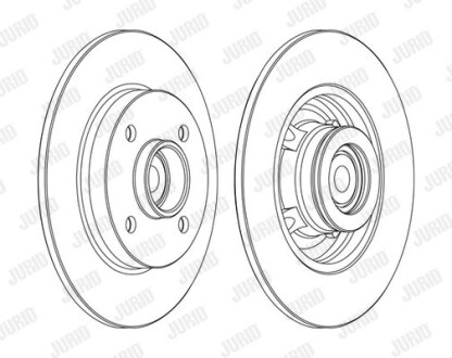 Диск гальмівний JURID 562373J-1
