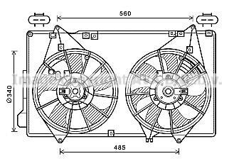 Вентилятор радіатора COOLING AVA MZ7553