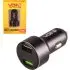 Автомобильное зарядное устройство VOIN, 2USB (12/24V - 5V 3,1A), вольтметр VITOL C-31209BK (фото 1)