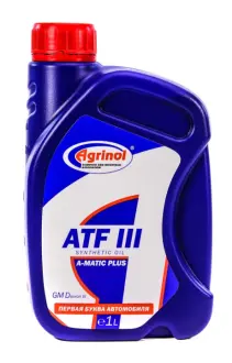 Трансмісійна олива Agrinol A-MATIC PLUS ATF ІІI синтетична 1 л АГРИНОЛ 101852