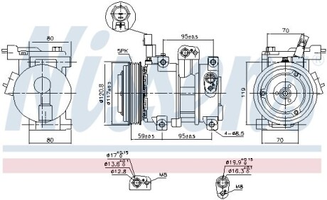 Компресор кондиціонера NISSENS 890683