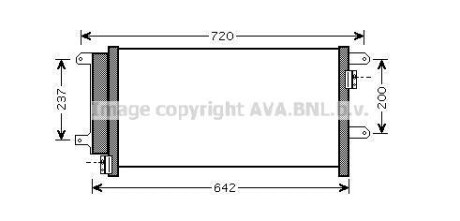 Радіатор кондиціонера COOLING AVA IVA5089D