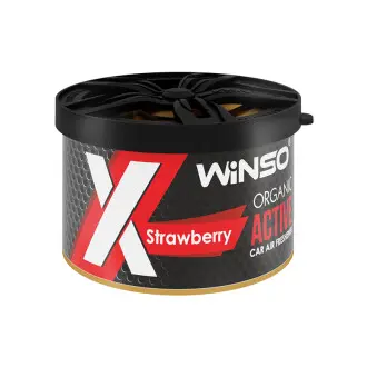 Ароматизатор повітря Organic X Active 40gr - Strawberry,(27шт./уп.) WINSO 533720