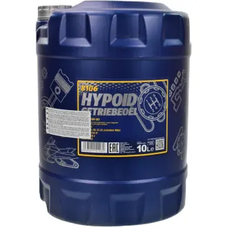 Трансмиссионное масло Hypoid Getriebeoel GL-4 GL-5 LS MT-1 80W-90 минеральное 10 л MANNOL MN810610