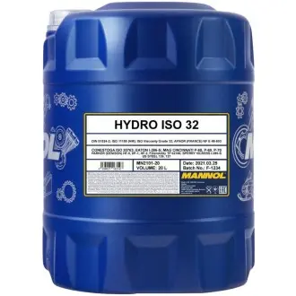 Олива гідрав. Hydro 32 20L MN2101-20 MANNOL MN210120