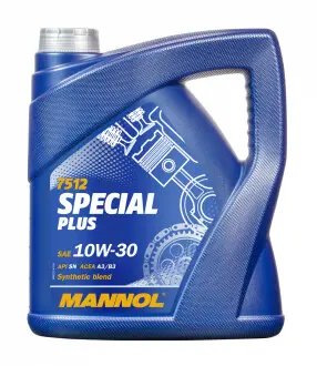 Моторное масло Special Plus 10W-30 полусинтетическое 4 л MANNOL MN75124