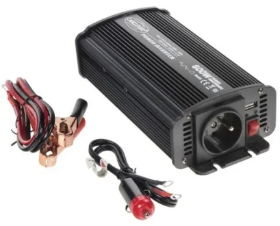 Перетворювач напруги з 12/230V, USB, 600/1200W STUALARM DO STU35612