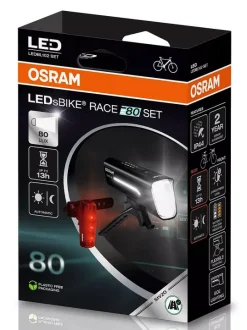 Набор велофар LEDsBIKE RACE 80 SET, OSRAM LEDBL102 SET