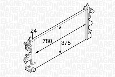 Радіатор MAGNETI MARELLI 350213126900