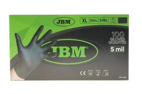 Рукавиці нітрилові (XL) 100шт (чорні) JBM 54153