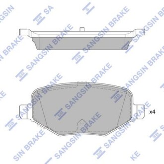 Гальмівні колодки, дискові SP1717AHQ HI-Q SP1717A