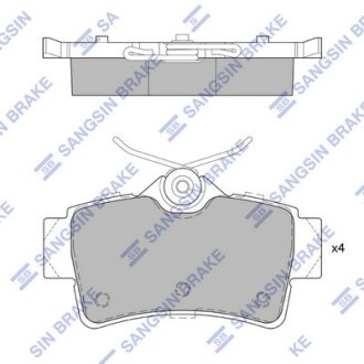 Гальмівні колодки, дискові SP4075HQ HI-Q SP4075