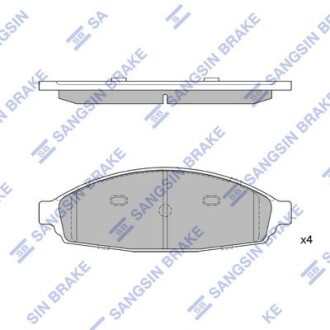 Гальмівні колодки, дискові SP1334HQ HI-Q SP1334