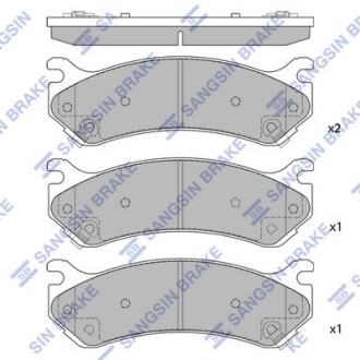 Гальмівні колодки, дискові SP1298HQ HI-Q SP1298