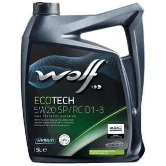Моторное масло EcoTech SP/RC D1-3 5W-20 синтетическое 5 л WOLF 1050526