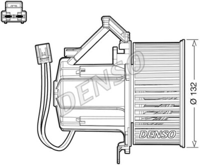 Вентилятор салона DENSO DEA02008