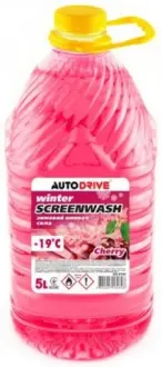 Омыватель зимний WINTER SCREEN WASH CHERRY -19°С 5л AUTO DRIVE AD0142