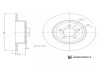 LANCIA Диск гальмівний задн. THEMA 3.0 D 11- BLUE PRINT ADBP430015 (фото 3)