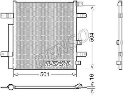 Радіатор кондиціонера DENSO DCN99054