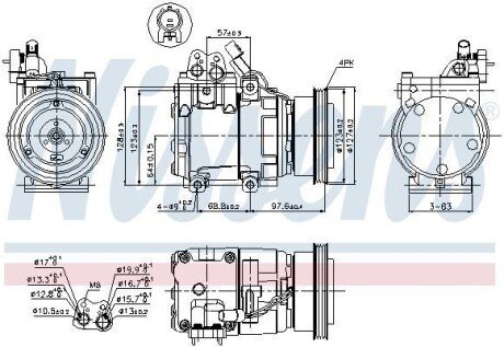 Компресор кондиціонера NISSENS 89264