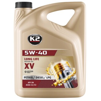 Олива моторна SYNTHETIC MOTOR OIL XV-C3 5W-40 5 л K2 O1225E