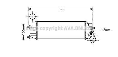 CITROEN Інтеркулер C8 2.0, 2.2 02-, FIAT, LANCIA, PEUGEOT AVA PEA4261