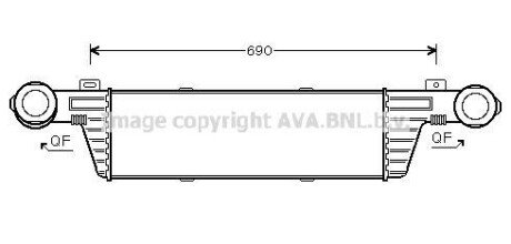 DB Інтеркулер W210 3.2CDI 99- AVA MSA4315