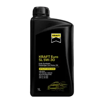 Масло моторное Euro SL 5W-30 1 л x 4 шт KRAFT 7081344