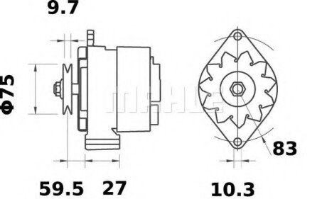 Генератор MAHLE MAHLE\KNECHT MG478 (фото 1)