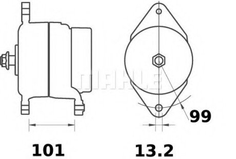 Генератор MAHLE MAHLE\KNECHT MG575