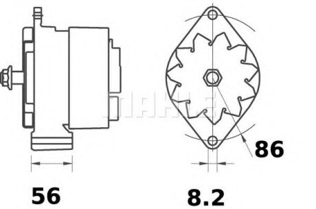 Генератор MAHLE MAHLE\KNECHT MG313