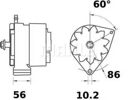 Генератор MAHLE MAHLE\KNECHT MG195