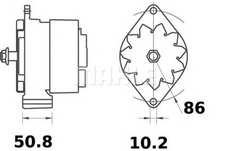 Генератор MAHLE MAHLE\KNECHT MG84